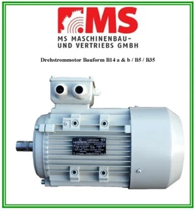 Drehstrommotor mit Flansch, 4 kW, B5/B35/B14a/B14b, 3000 U/min, IE3, 400/690 V - Bild 1 von 9