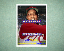 Joe Taylor Cincinnati Redlegs 1957 Style Custom Baseball Art Card