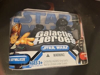 Star Wars Galactic Heroes figures: Jedi Luke Skywalker and Darth Vader See Photo - Image 1 of 4