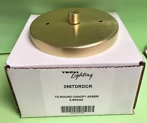 Tech Lighting 295TDRDCR TD Round Canopy Assembly SATIN BRASS - Picture 1 of 3