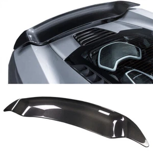 Black Rear Spoiler Rear Wing Fit For Mclaren 650s Carbon Fiber - Foto 1 di 6