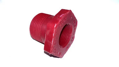 Chemtrol 1" x 3/4" Red Kynar PVDF Bushing, 3839-131 - Image 1 of 4