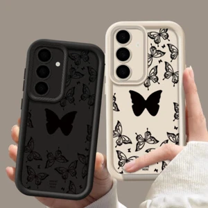 For Samsung S25 S24 FE S23 S22 Ultra A15 A55 A35 Patterned Butterfly Case Cover - Picture 1 of 16