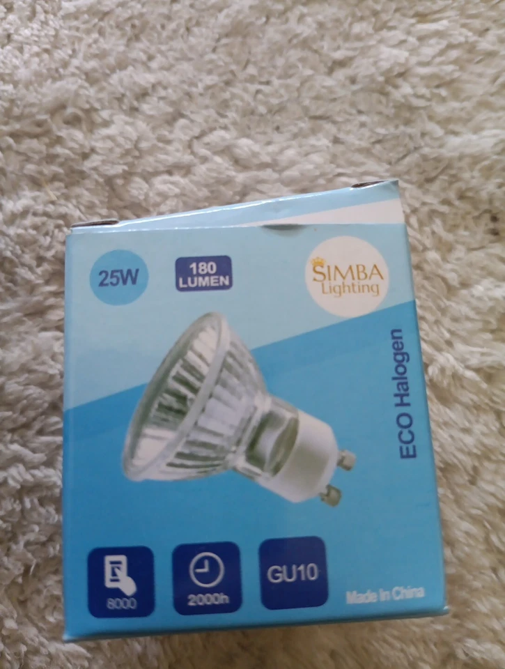 Simba Lighting GU10 ECO 25W Replacement Bulb 4-Pack New - Image 1 of 2