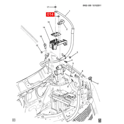 60/80/100/250A/300A Front Compartment Fuse Block Fuse for Cadillac 2013-2015 ATS - Image 1 of 4