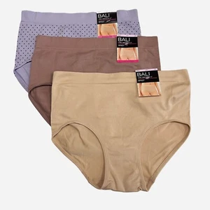 Bali One Smooth U Brief Panty M Size 6 MEDIUM NWT 2361 Underwear 3 PACK Panties - Picture 1 of 6