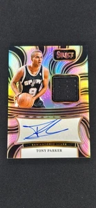 Tony Parker 2024-25 Select Game Worn Patch Auto Silver /49 Spurs - Picture 1 of 2