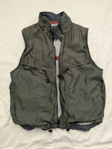 GAP Vintage 00s Herren Medium Utility Weste Outdoor mehrere Taschen grün Streetwear - Bild 1 von 15