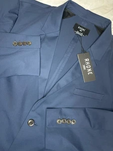 Rhône Commuter Blazer NWT $300 Slim Fit Stretch Navy Blue XXL Minimalist - Picture 1 of 8