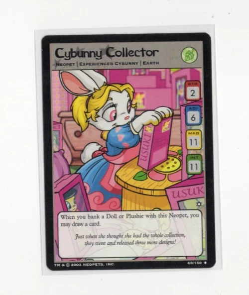 Neopets TCG Hannah and the Ice Caves - Cybunny Collector 69/150 - Wizards 2005 - Image 1 of 1