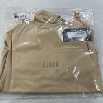 BLOCH CL8720 Girls Nylon Adj Strap Leo Color Sand Size 14 - Image 1 of 3