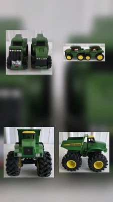 John Deere Toy Tractor Bundle – 2 Handle Tractors & Dump Truck – Learning Curve - Image 1 of 4