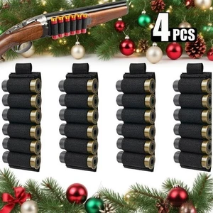 4PCS Tactical Shotgun 6 Rounds Gun Ammo Pouch 12/20GA Shell Ammo Carrier Holder - Picture 1 of 17