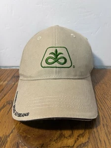 Pioneer Round Up Ready 2 X-Tend Soybeans Hat Embroidered Light Brown Cap Farming - Picture 1 of 13