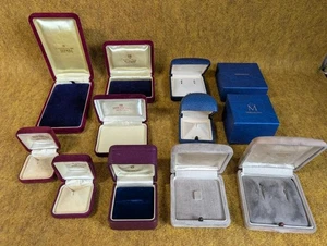 Mikimoto Brooch Earrings Ring Empty Case Box Set of 10 Jewelry Storage Used  - Picture 1 of 15