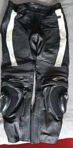 Motorcycle Leather Trousers Targa Used In Good Condition 32w With Sliders - Picture 1 of 19
