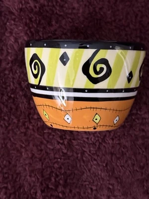 "Mini cuenco de cerámica multicolor Southwestern Bella Casa By Ganz 3""x2,5"" de alto" Foto 1 de 3