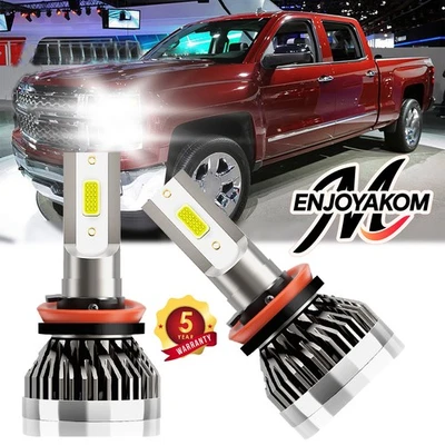 Kit de 2 bombillas LED de haz bajo para Chevrolet Silverado 2500 HD 2007-2024 Foto 1 de 4