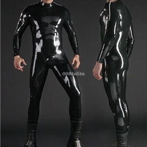 Latex Rubber Gummi Cosplay Racing Suit Kostüm Ganzanzug Catsuit Halloween - Picture 1 of 2
