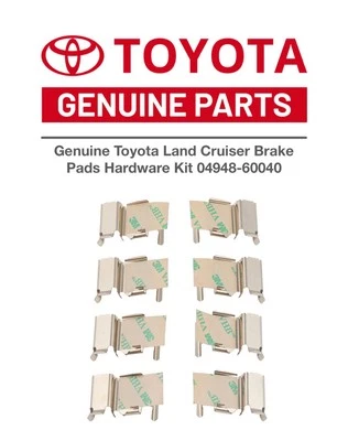 Kit de herrajes pastillas de freno originales Toyota Land Cruiser 04948-60040 Foto 1 de 4