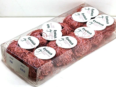 10 Lashy Balls Factory Packed EYELASH from TrendSetter Yarns ITALY Old Rose - Image 1 of 4