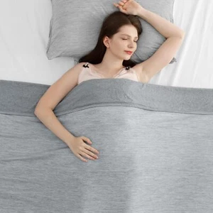 Revolutionary Cooling Blanket Throw, Absorbs Heat to Keep Body Cool for Night - Picture 1 of 8
