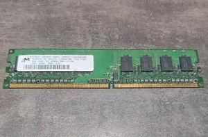 1GB Micron MT8HTF12864AY-800E1 PC2-6400U-666-12-D0 Memory RAM DDR2-800Mhz - Afbeelding 1 van 4