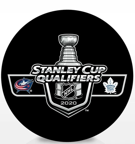 2020 Stanley Cup Playoffs Dueling Puck Toronto Maple Leafs Columbus Blue Jackets Cover