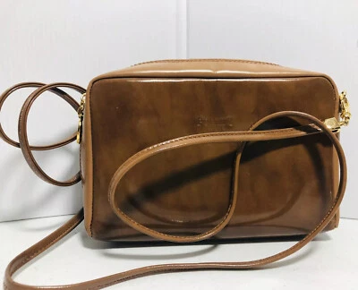 Bolso Bandolera Pollini Vintage Marrón/Crema Foto 1 de 4