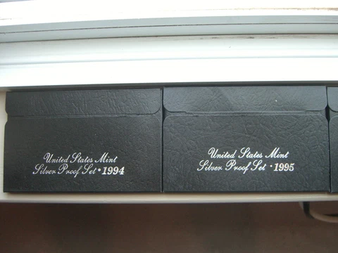 1974 THROUGH 1978 SILVER PROOF SETS ALL WITH COA IN BOXES Cover
