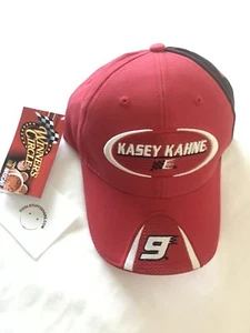 2007 nwt NASCAR Kasey Kahne  #9 Budweiser Racing PIT HAT CAP Red Winners Circle - Picture 1 of 4
