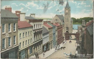 POSTCARD SHIPQUAY STREET LONDONDERRY IRELAND C1909 - Picture 1 of 2