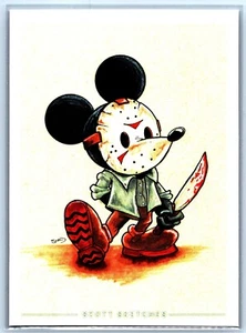 Jason Mouse Sketch Card Scott Sketches Trading Card Print Fan Art - Picture 1 of 3