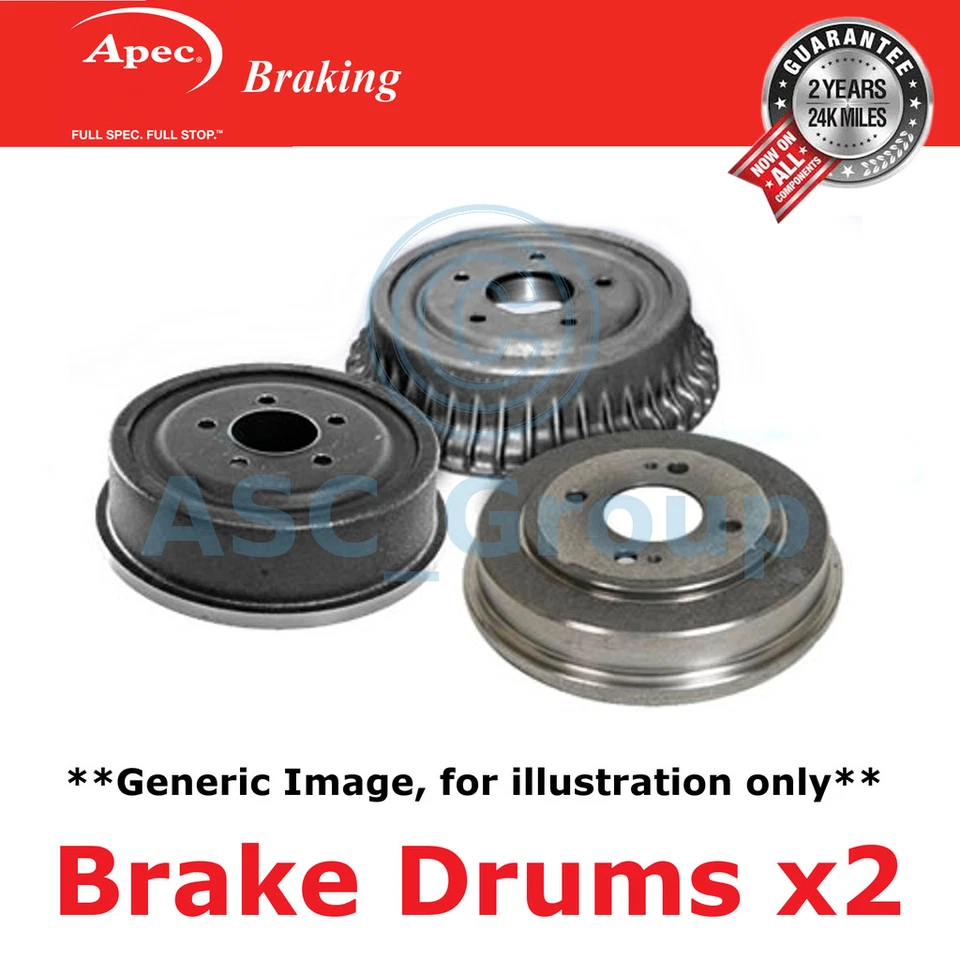 2x Apec 255.5mm (Interne) 5 Clou Rechange Arrière Frein à Main Frein De DRM9955 - Photo 1/1