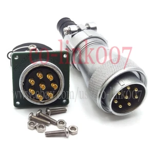 8 Pin Wasserdichter Stecker, WF28 8 Draht Luftfahrt Schott Panel Halterung IP67 Stecker - Bild 1 von 5