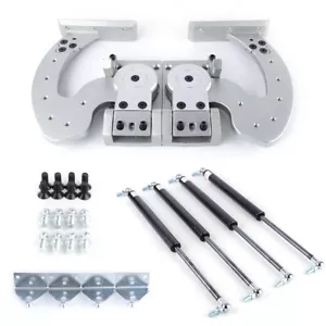 Universal Gull Wing Door Kit Vertical Butterfly Scissor Doors Race Car Hinges US - Foto 1 di 10