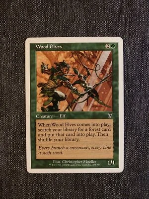 Wood Elves - NM - 7th Edition Seventh - Magic the Gathering MTG - Image 1 of 2