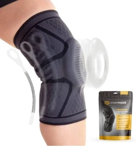 Stuffvisor Knee Compression Sleeves Men’s Knee Brace Supports Knee Medium New - Picture 1 of 9
