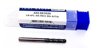 MOLINO DE EXTREMO DE CARBURO 1/8" (.1250") 4 FLAUTA EXTREMO DE BOLA FLAUTA LARGA MONSTRUO 223-001028 - Imagen 1 de 4