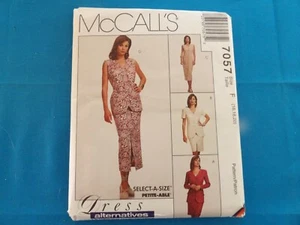 McCall's 7057 Misses' Lined or Unlined Jacket, Vest, Dress, Skirt & Belt Uncut - Picture 1 of 3