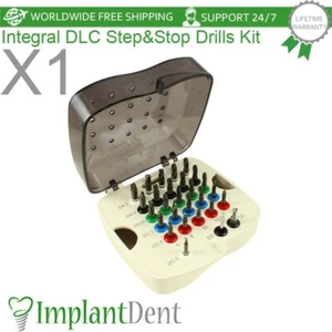 Kit de taladros dentales DLC Step&Stop herramienta de odontología de acero inoxidable - Imagen 1 de 5