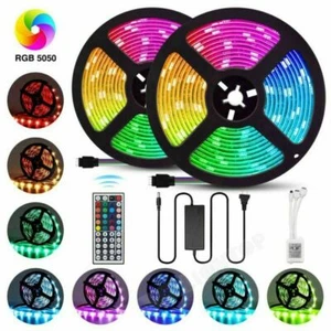 DC 12V 5-20M LED Strip Light 5050 SMD RGB 30Leds/m Waterproof WIFI IR Controller - Picture 1 of 41