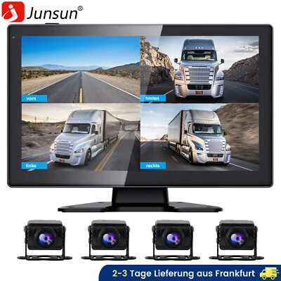 10.1" Split Monitor cámara de marcha atrás con 4 X HD 360 cámara de marcha atrás para KFW CAMIÓN BUS - Imagen 1 de 4