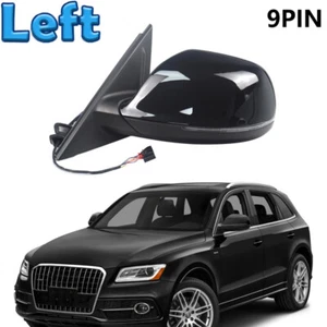 Side Mirror Power Fold Heated Turn Signal Lamp 9 Pin Left For Audi Q5 2009-2015 - Picture 1 of 5