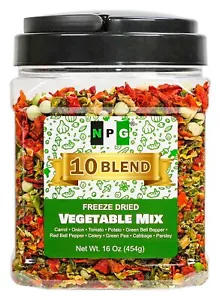 NPG Freeze-Dried Vegetable Soup Mix 16 Oz (1 LB) 10-Blend Dehydrated Vegetables - Picture 1 of 6