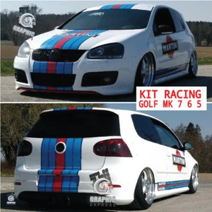 KIT RACING GOLF MK 7 6 5 GTI autocollant VOLKSWAGEN Le Mans tuning car wrapping - Imagen 1 de 8
