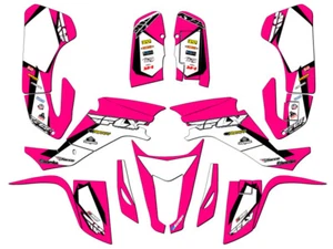 All Years KFX 400 13 FLY Pink Senge Graphics Kit Compatible with Kawasaki - Picture 1 of 7