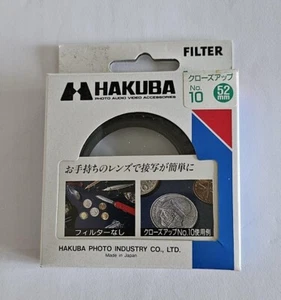 52mm Close Up Macro +10 #10 Glass Lens filter Made in Japan Hakuba E-52 52 mm - Picture 1 of 4