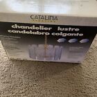 Vintage Catalina Lighting Ceiling Fixture With Etched Beveled Glass NEW IN BOX