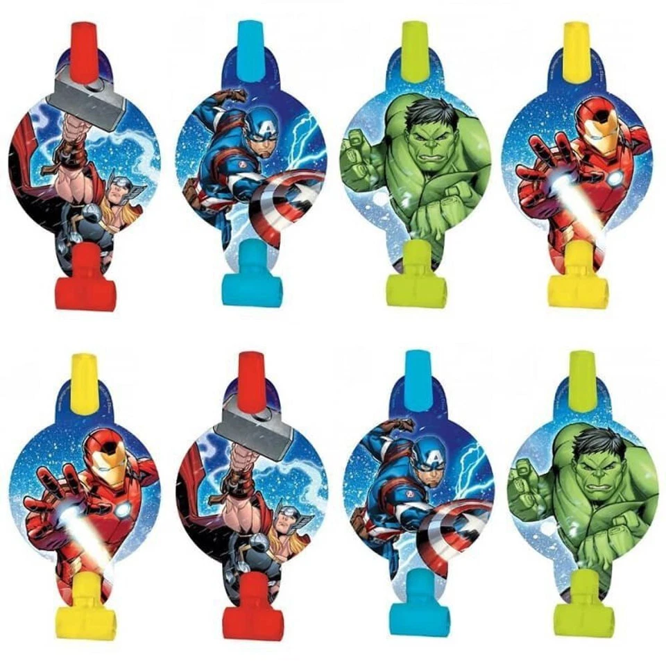 Avengers Epic Blowouts Blowers Birthday Party Favours Supplies Pack of 8